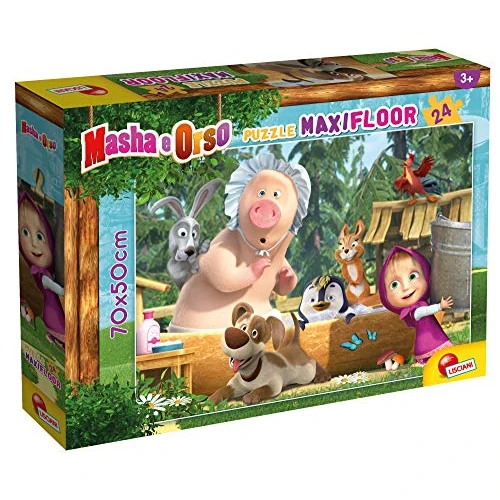 Offerta a tempo: Liscianigiochi - Masha Puzzle Maxifloor 24, Una Buona Giornata! Puzzle per Bambini, Multicolore, 86092 - 20% da 9.99 € a 7.99 €