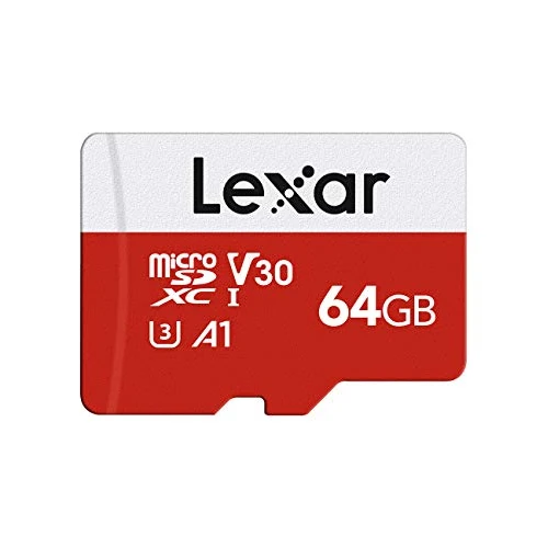 Offerta a tempo: Lexar Micro SD 64 GB, Scheda Micro SD fino a 100 MB/sec(R), Scheda di Memoria microSDXC con Adattatore SD, A1, U3, C10, V30, Micro SD Card - 5% da 18.99 € a 17.99 €