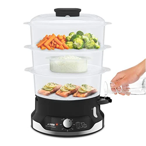 Tijdelijke aanbieding: VC204800 stoomkoker met 3 manden, 800 W van 86.34 EUR naar 86.34 EUR (korting 0%)