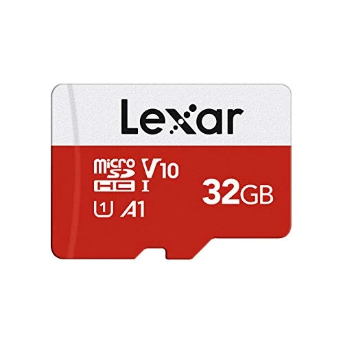 Offerta a tempo: Lexar Micro SD 32 GB, Scheda Micro SD fino a 100 MB/sec(R), Scheda di Memoria microSDHC con Adattatore SD, A1, U1, C10, V10, Micro SD Card - 6% da 16.99 € a 15.99 €