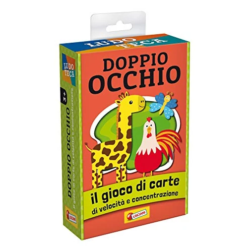 Offerta a tempo: Liscianigiochi- Ludoteca Le Carte dei Bambini Doppio Occhio Gioco di società — 26% da 6,50 € a 4,79 €
