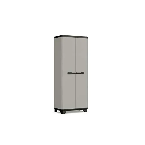 Keter Armadio Planet Alto, 3 ripiani regolabili, Grigio, 68x39x173H cm