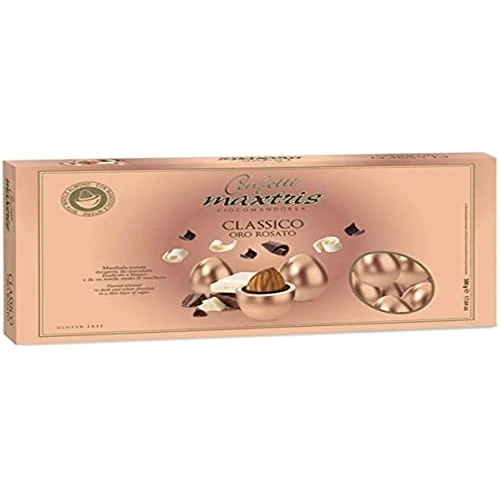 Offerta a tempo: CONFETTI MAXTRIS CIOCOMANDORLA CLASSICO ORO ROSA SCATOLA 500g - 22% da 26.00 € a 20.40 €