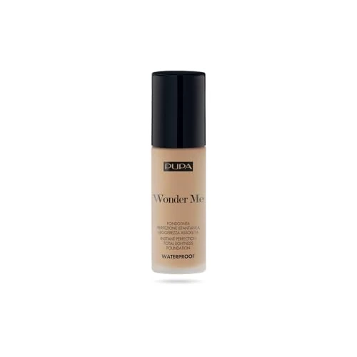 Offerta a tempo: Pupa Fondotinta Fluido Waterproof Wonder Me (050 Deep Sand Warm) - Fondotinta Perfezione istantanea e Leggerezza assoluta, lunga Durata, resiste all’Acqua e all’Umidità - Formato 30 ml - 0.00% da 12.93 € a 12.93 €