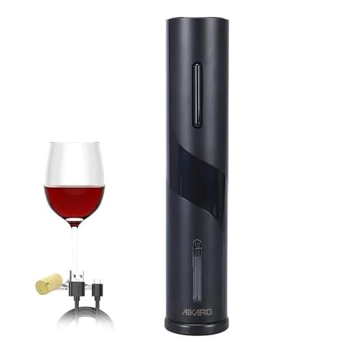 Offre limitee: AIKARO - Ouvre-bouteilles de vin électrique Tire-bouchon électronique automatique, Rechargeable de 19.99 EUR a 19.99 EUR (economie 0%)