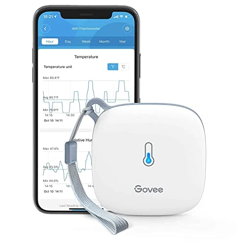 Govee Wifi-thermometer en hygrometer.
