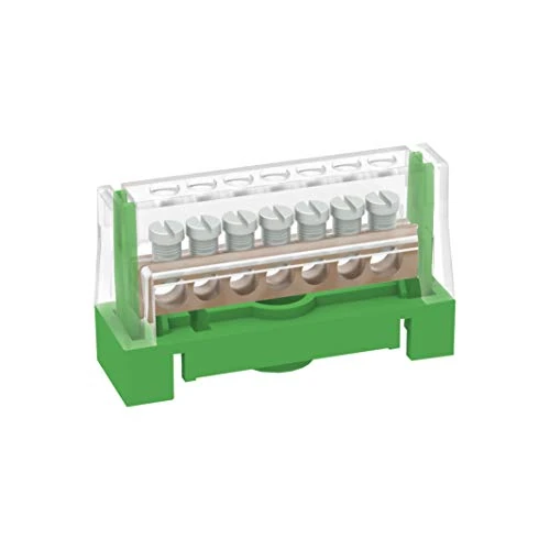 Tijdelijke aanbieding: Arnocanali T167A aardingsklem voor potentiaalverbindingen met deksel, met messing stang met 7 gaten, meerkleurig van 15.76 € naar 15.76 € (0.00% korting)