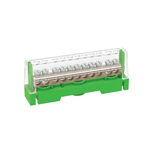 Arnocanali T1611A grondklem voor potentiële verbindingen met deksel, met messing stang met 11 gaten