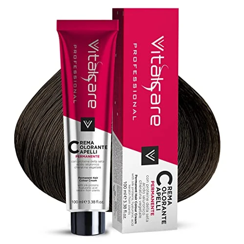 Oferta limitada: Vitalcare | Professional - Coloración Permanente Profesional, Coloración en Crema, Tinte Capilar con Proteínas de Seda, n° 5/00, Castaño Claro, 100ml de 3.96 € a 3.96 € (ahorro 0.00%)