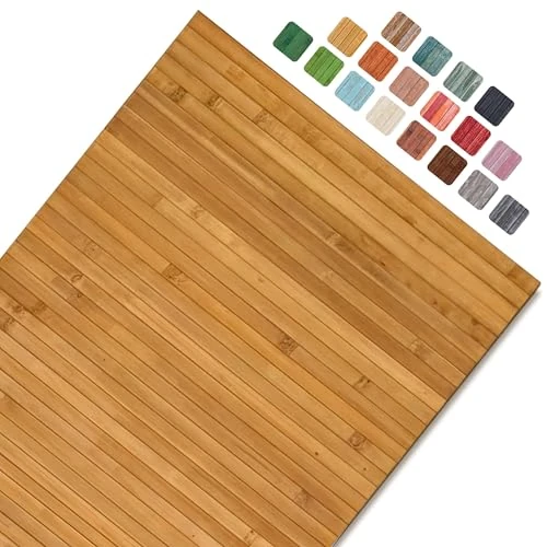 Offerta a tempo: CosìCasa Tappeto Bamboo Cucina Antiscivolo – Passatoia Cucina Idrorepellente, Facile da Pulire | Tappeto Cucina Antiscivolo Lavabile al Metro – Tappeto Bambu (Beige, 50 x 100 cm) - 0.00% da 21.90 € a 21.90 €