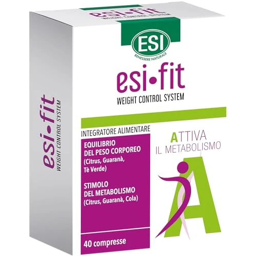Offerta a tempo: ESI Fit Attiva, Integratore Alimentare con Carnitina e Guaranà, Favorisce il Controllo del Peso Corporeo, Contiene Caffeina, Senza Glutine e Vegano, 40 Compresse - 48% da 15.90 € a 8.25 €