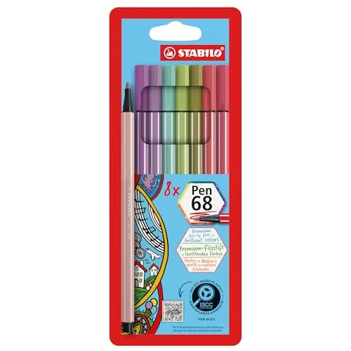 Oferta limitada: STABILO Rotulador premium Pen 68 - Estuche de cartón con 8 colores de 9.99 EUR a 9.99 EUR (ahorro 7%)