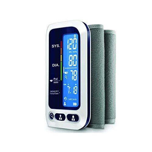 Gima -Bluetooth Upper arm Blood Pressure Monitor; Digital sphygmomanometer; tubeless Technology; Backlit LCD Screen; Upper arm Circumference 22 x 42 cm; Apple and Android Compatible