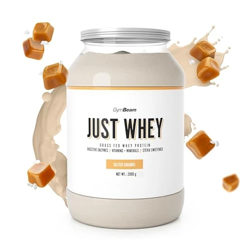 Begrenztes Angebot: Just Whey Protein Pulver – aus Weide-Kuhmilch, mit DigeZyme® für bessere Verdauung, Mehrkomponenten Eiweißpulver mit essentiellen Aminosäuren & BCAAs – GymBeam (2000 g, Salted Caramel) von 56.95 EUR auf 56.95 EUR (Rabatt 0%)