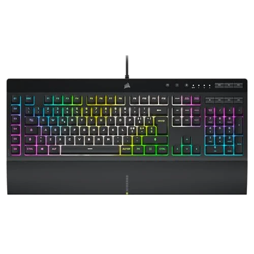 Corsair K55 Pro XT TASTIERA Membrana LED RGB Zone Layout Italiana COMPATIBILE Windows 10