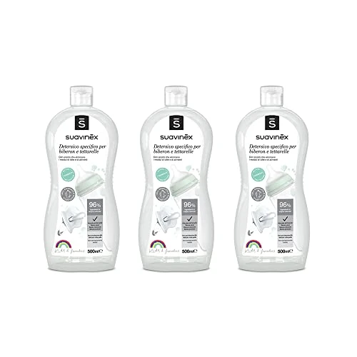 Suavinex Multipack fles- en zuigerreiniger zonder geur of resten, 3 x 500 ml