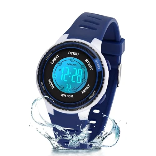 Tijdelijke aanbieding: DTKID Digitaal Horloge voor Kinderen, 7 Kleuren, Kinderhorloge voor Jongens en Meisjes, 3 ATM Waterdicht Sporthorloge met Timer, Wekker, Kalender van 16.99 € naar 16.99 € (0.00% korting)