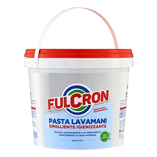 FULCRON 8208 Pasta Lavamani 5 l, Pasta Lavamani Igienizzante und geschmeidig, ideal für Lo Sporco schwierig, Uso Industriale, Bianco