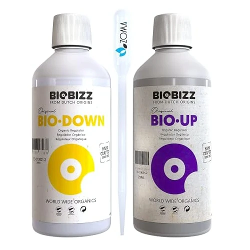 Offerta a tempo: ZOMA BioBizz Correttore di PH, Riduttore di PH 250ml + Innalzatore di PH 250ml con Contagocce Graduato - 0.00% da 16.99 € a 16.99 €