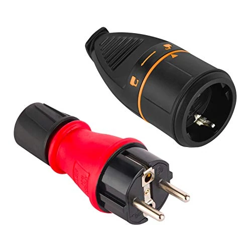 Offre limitée : Electraline 92391 Lot IP54 avec Virole de Blocage + 1 Prise électrique Electralock Schuko dotée d'un mécanisme de Verrouillage Qui empêche Les déconnexions accidentelles, Rouge, Confezione da 1 de 14.50 € à 14.50 € (0.00% de remise)