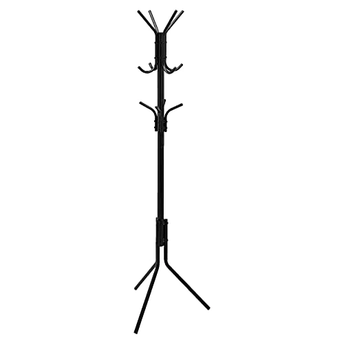 Limited-time offer: Amazon Basics Metal Coat and Clothes Stand Rack, Black, 49.5 x 49.5 x 169 cm (L x W x H) from 21.76 GBP to 15.89 GBP (save 27%)