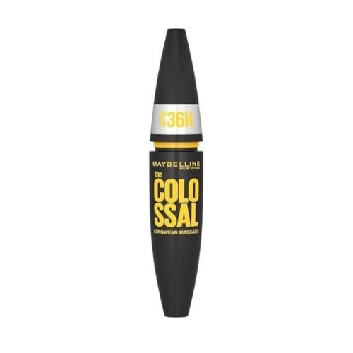 Limitiertes Angebot: Maybelline New York Wasserfeste Mascara für Volumen, Langanhaltende, schwarze Wimperntusche, The Colossal 36H, Nr. 1 Very Black, 1 x 10 ml von 9.99 EUR auf 7.50 EUR (Spare 25%)