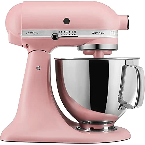 Oferta limitada: KitchenAid Batidora amasadora - Artisan - Robot de Cocina con Cabezal Inclinable - Amasadora con 5 Accesorios - Batidora de repostería con 2 boles de Acero Inoxidable - 4,8 L y 3 L - Rosa de 719.00 EUR a 519.00 EUR (ahorro 28%)