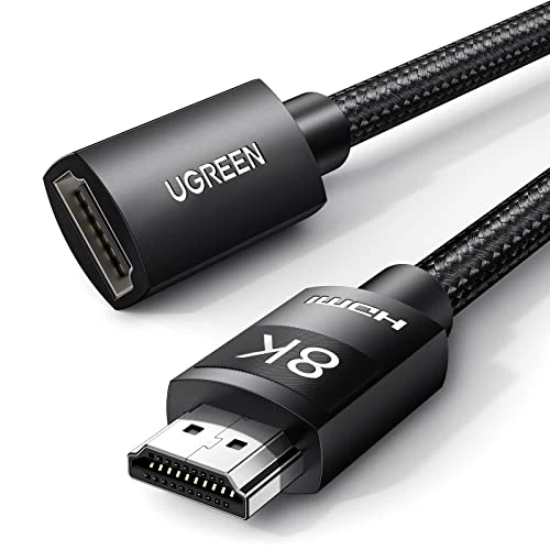 Offerta a tempo: UGREEN Cavo Prolunga HDMI 2.1 8K 60Hz Maschio a Femmina ad Alta Velocità Compatibile con Mac mini M4 Pro PS5 PS4 Xbox One X PC HDTV, 0.5M - 25% da 11.99 € a 8.99 €