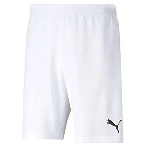 PUMA Mens Teamrise Shorts, Puma White-puma Black, S EU