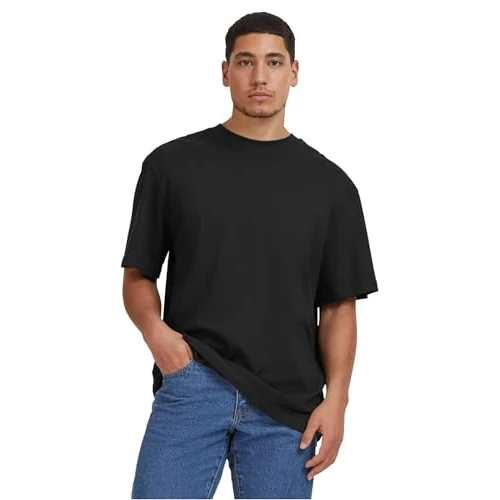 Urban Classics Men's Organic Tall Tee T-Shirt, Black, L