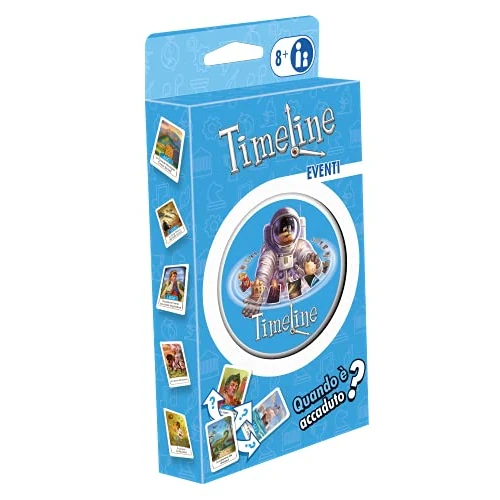 Asmodee - Chronology of Historical Events, Eco Blister, Card Game, Educational, Pocket Format, Italian edition, 8 to 99 years old, 8304