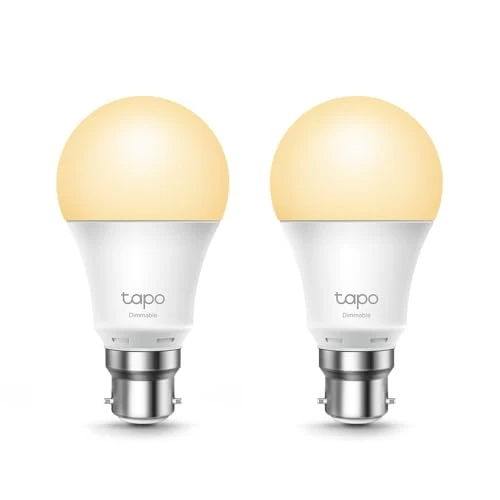 Oferta limitowana: TP-Link Tapo Smart Bulb, Smart Wi-Fi LED Light, B22, 8.7W, Energy saving, Works with Amazon Alexa and Google Home, Dimmable Soft Warm White, No Hub Required - Tapo L510B(2-pack)[Energy Class F] z 93.16 zł na 93.16 zł (oszczędź 0.00%)