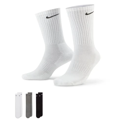 Oferta limitada: NIKE Season 2021/22 Sport, Socks Unisex Adulto, Black(white) Carbon Heather(black, L Paquete De 3 de 17.99 € a 13.00 € (ahorro 28%)