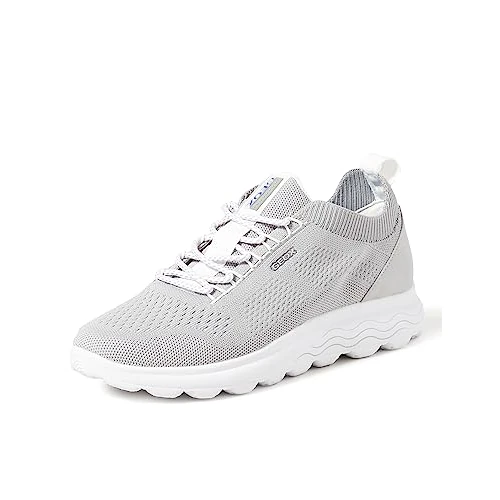 Offerta a tempo: Geox D Spherica A, Sneakers Donna, Grigio Lt Grey, 41 EU - 39% da 99.90 € a 60.60 €