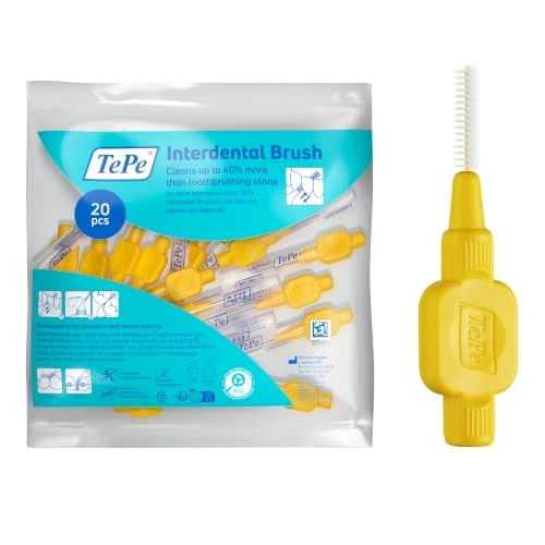 Zeitlich begrenztes Angebot: TePe Interdentalbürste, Original, Gelb, 0,7 mm/ISO-Größe 4, 20 Stk. von 12.88 € auf 12.88 € (0.00% Rabatt)