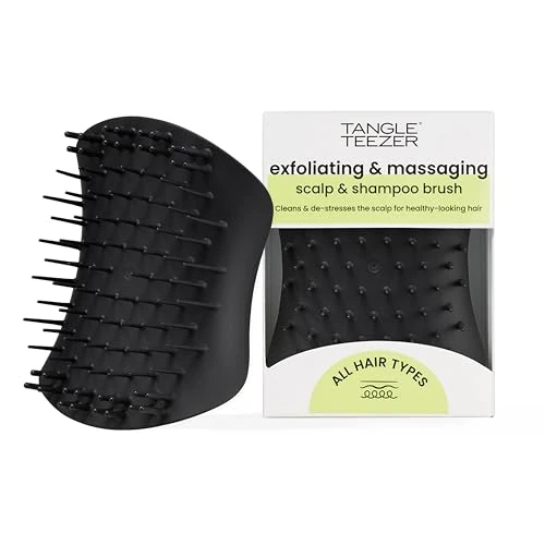 Offerta a tempo: Tangle Teezer The Scalp Exfoliator & Massager - Esfolia e massaggia il cuoio capelluto, con o senza olio, anche sotto la doccia. Pulisce in profondita e rimuove cellule morte - Nero Onyx - 0.00% da 12.89 € a 12.89 €