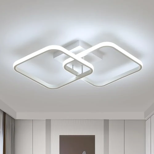 Beperkte aanbieding: Osairous Led-plafondlamp, vierkant, design, 42 W, plafondlamp, woonkamer, modern, 4700 lm, plafondlamp, slaapkamer, wit, acryl, voor keuken, eetkamer, wit licht, 6500 K, 59 cm van 43.99 EUR naar 43.99 EUR (besparing 0%)