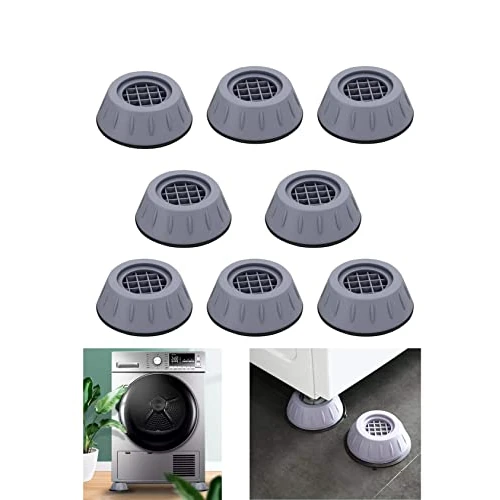 Offerta a tempo: 8 Pcs Piedini Antivibrazione Lavatrice Supporto Universale Contro le Vibrazioni Piedini di Gomma Antivibranti e Antiscivolo per Mobili ed Elettrodomestici - 0.00% da 11.99 € a 11.99 €