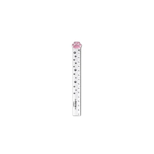 Legami Meow Ruler, Lineal, 15 cm, zum Messen, Unterstreichen und Zeichnen von präzisen Linien, Lineal in Katzenpfotenform, aus Kunststoff