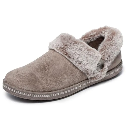 Skechers Dames gezellige kampvuur verse toast slipper, Donkere Taupe, 37.5 EU