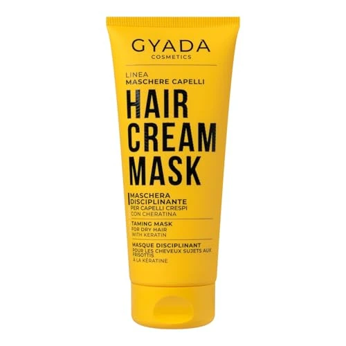 Offerta a tempo: GYADA COSMETICS, Maschera Capelli Disciplinante e Setificante. Effetto Districante, per Capelli Crespi e Indisciplinati, con Avena e Cheratina, 200 ml - 25% da 16.90 € a 12.74 €