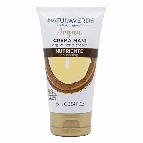 Offre limitée : Naturaverde | Natural Beauty - Crème Mains Nourrissante à l'Huile d'Argan, pour Mains Sèches et Craquelées, Ingrédients Naturels, 75 ml de 1.99 EUR à 0.89 EUR (remise 55%)