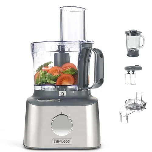 Offre limitée : Kenwood Multipro Compact + FDM315SS Robot de cuisine compact, 2,1 l, balance intégrée, couteau en acier inoxydable, 4 disques de travail et 5 autres accessoires, boîtier en métal, 800 W, argenté de 224.65 € à 224.65 € (0.00% de remise)
