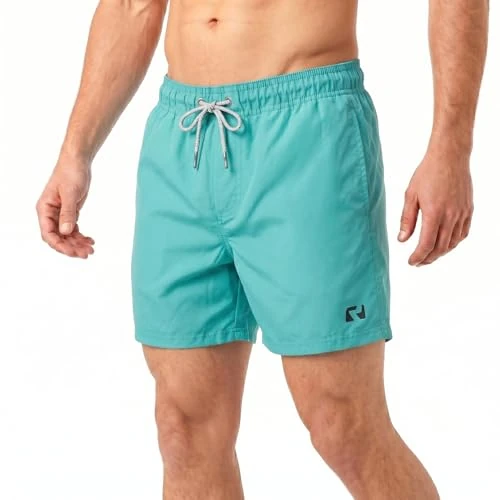 Limited-time offer: RIPT Men's Swim Shorts Quick Dry UV 50, Turquoise, S from 11.95 £ to 11.24 £ (save 6%)