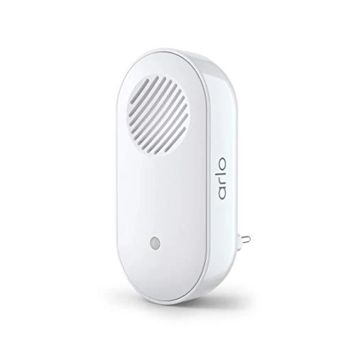 Arlo Chime 2 Carillon: Pour L'Arlo Sonnette Connectée Sans Fil Exterieur, Alerte Audio, Sirene Integree, Melodie A Personaliser, Connection Directe WiFi, Interieure, Blanc - Accessoire Certifie Arlo