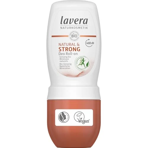 Offerta a tempo: Lavera Deo Roll-On Natural & Strong - 48h+ di potere deodorante dalla natura - ginseng biologico - minerali biologico - vegano - Cosmesi naturale - senza sali di alluminio - 50 ml - 0.00% da 11.52 € a 11.52 €