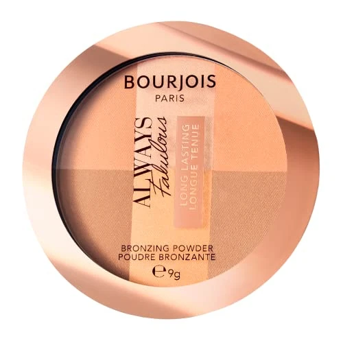 Offerta a tempo: Bourjois, Always Fabulous Long-Lasting Bronzing Powder, Terra Abbronzante dal Finish Luminoso a Lunga Durata, 001 Medium - 30% da 17.00 € a 11.84 €