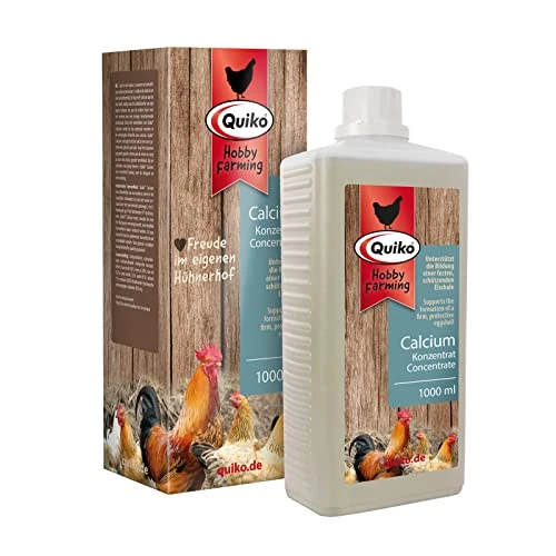 Offre limitée : Quiko Hobby Farming Calcium Concentré 1000ml - pour Poules, cailles & volailles - Apport Optimal de calcaire - Idéal pour la Phase de Ponte de 15.99 € à 15.99 € (0.00% de remise)