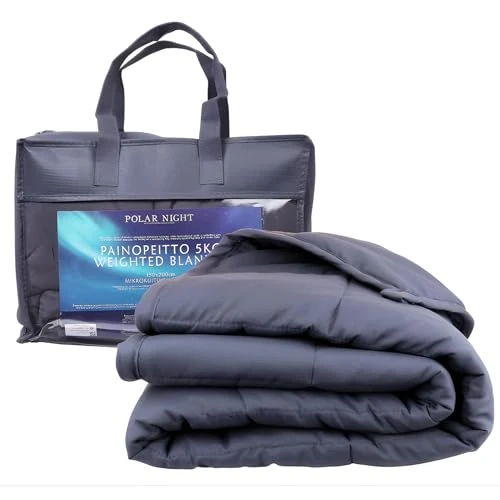 Offerta a tempo: Polar Night Coperta ponderata per Bambini - Coperta Pesante con Perline di Vetro, Microfibra, Standard Oeko-Tex® 100 - Traspirante, ipoallergenica, con Anelli di Copertura - 100 x 150 cm, 3/5 kg (3) - 0.00% da 64.90 € a 64.90 €