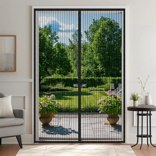 Offre limitée : Magnétique Moustiquaire Porte,100x210cm,JIANJAIO Rideau de Porte Anti Mouche Fermeture Automatique Anti Insectes Respirant Moustiquaire pour Portes de balcon, Salon, Montage par Sans Perçage,noir de 16.14 € à 15.33 € (5% de remise)